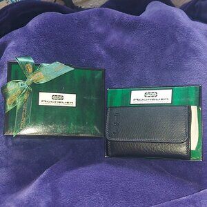 Rochelier Leather Men's Wallet, black